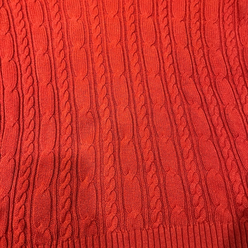 Croft & Barrow V-neck Cable Knit Sweater - Picture 2 of 5